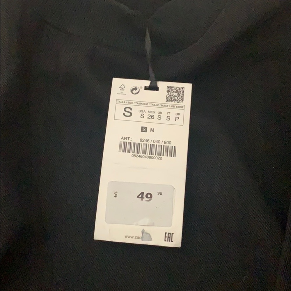 Zara Ruffled Denim Top - Picture 4 of 4
